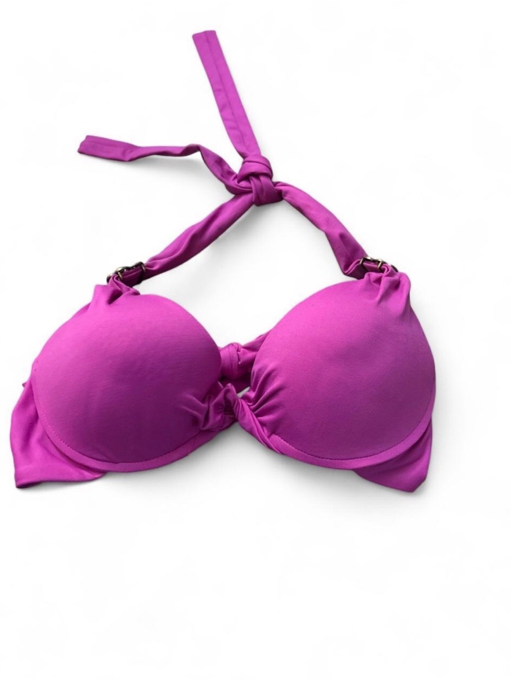 Halter Padded Bikini Top in Magenta